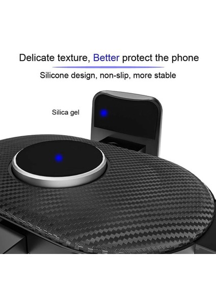 D40+105+K5 Ön Cam/gösterge Paneli Karbon Fiber Doku Araba Vantuz Teleskopik Kol Telefon Tutucu Hava Firar Klipsi (Yurt Dışından)
