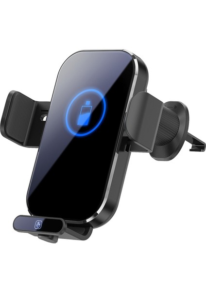 X10S 66W Yüksek Güçlü Akıllı Indüksiyonlu Araç Havalandırma Kancası Kablosuz Şarj Cihazı-Tarnish (Yurt Dışından)