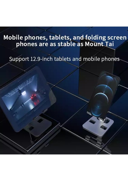 Evrensel Katlanabilir Masaüstü Cep Tablet Telefon Tutucu Braketi Tembel Ayarlanabilir Alüminyum Alaşımlı Cep Telefonu Standı (Yurt Dışından) fiyatları