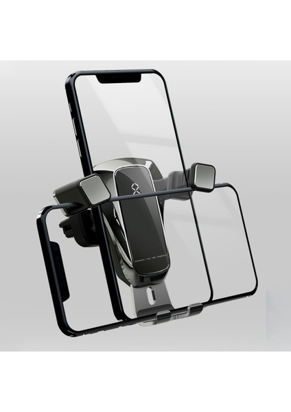 Evrensel Dönebilen Yerçekimi Üçgen Araba Hava Çıkışı Telefon Tutucu Braketi - Siyah (Yurt Dışından) fırsatları