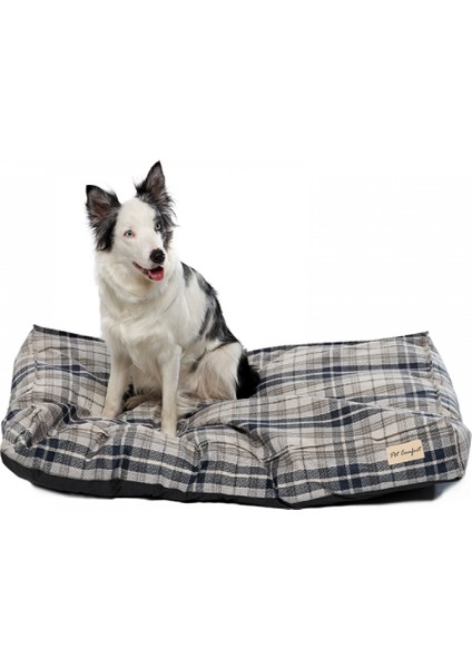 Lima Varius Mavi Kareli Köpek Yatağı M 60X90CM 13