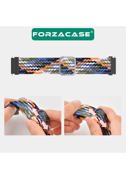 22MM Akıllı Saatler ile Uyumlu Esnek Hasır Örgü Tokalı Kordon Kayış - FC739 indirimleri