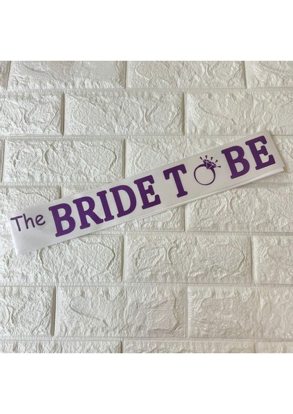 - Bride To Be Yazılı Kuşak Mor-Beyaz 13