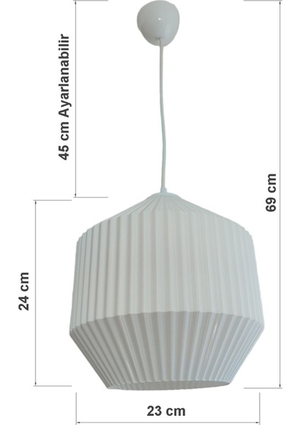 Beyaz Plastik Avize, 23x23 cm, 1 başlık, çeşitli odalar için ideal aydınlatma. fiyatları