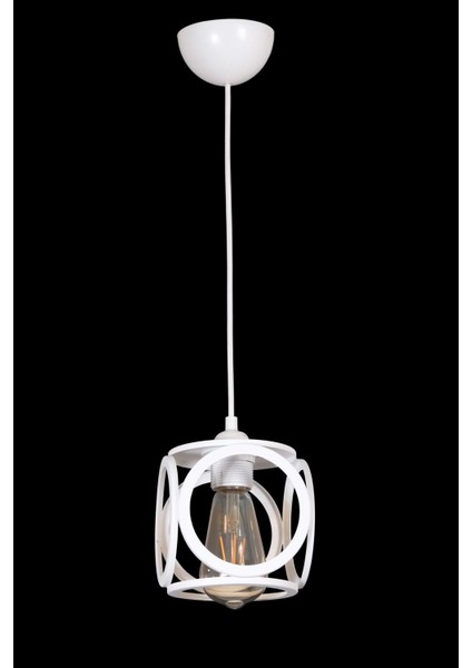 Modern siyah metal avize, 30x60 cm, salon, yatak odası, çocuk odası için ideal