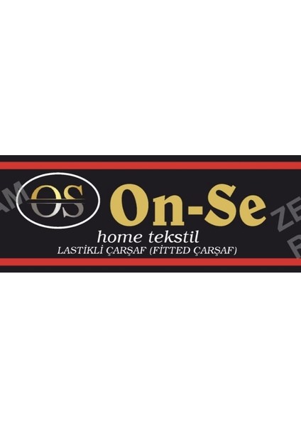 OnSe Home Collection Tek kişilik Ranforce Pamuklu Lastikli Çarşaf Yastık Kılıflı