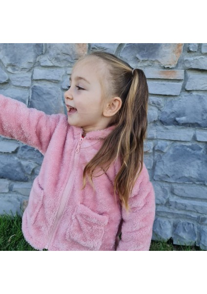 Bebek-Çocuk Peluş Kapüşonlu Hırka modelleri