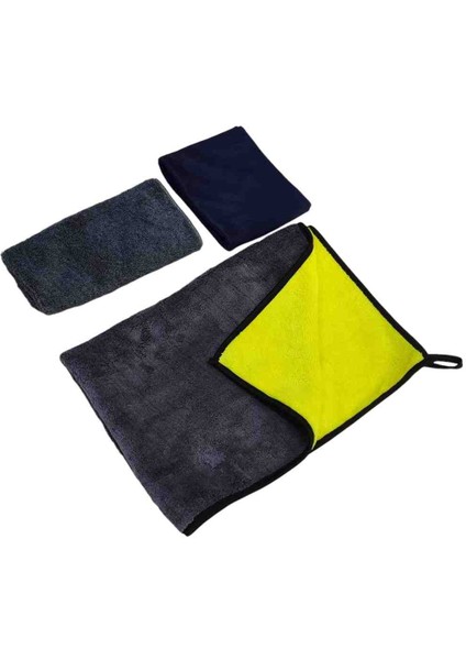 Araba Kurulama Havlu Mikrofiber Bez 3lü Set Premium Kalite