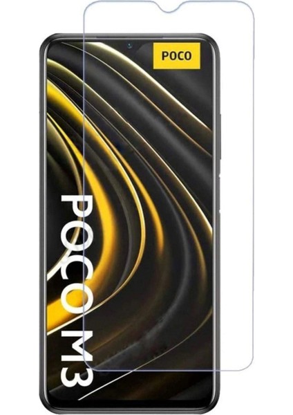 Poco M3 Kırılmaz Cam Şeffaf 0.3mm Kılıf Dostu Temperli Ekran Koruyucu