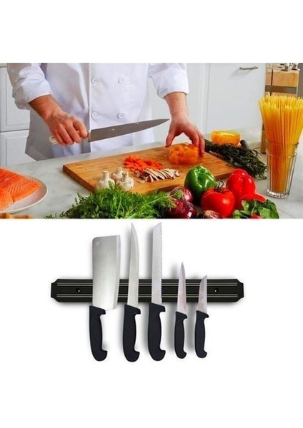 Mıknatıslı Paslanmaz Duvar Bıçak Askısı Standı 55 cm Aparat Bıçak Standı indirimleri