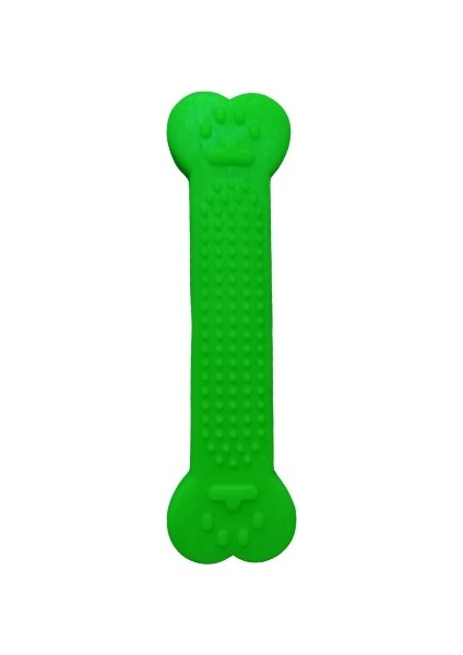Plastik Kemik Dikenli Yassı Küçük 14 cm Yeşil