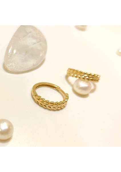 16mm Başak Halka Küpe 14 Ayar Altın HD VİDEOLU modelleri