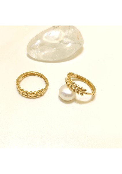 16mm Başak Halka Küpe 14 Ayar Altın HD VİDEOLU fırsatları