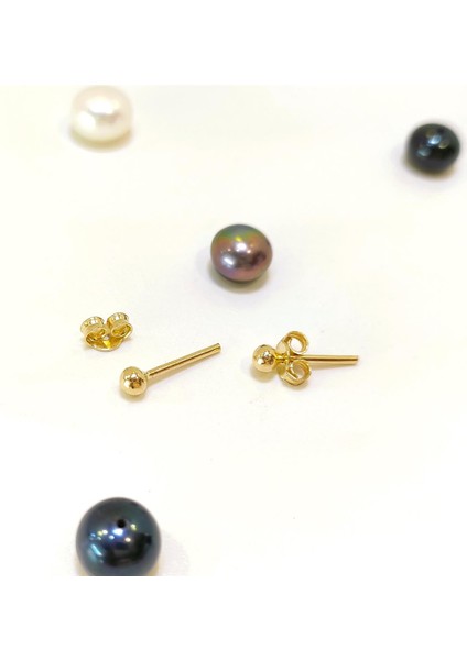 3mm Nokta Vidalı Top Küpe 14 Ayar Altın Hd Videolu fiyatları