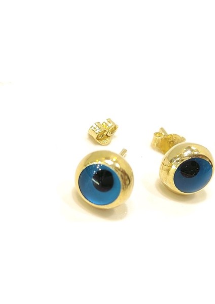 Göz Boncuklu Vidalı Küpe 14 Ayar Altın 4K Videolu fiyatları