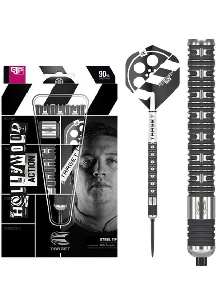 Hollywood Action % 90 Tungsten Sp Çelik Uçlu Dart Oku