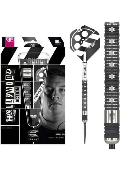 Hollywood Action % 90 Tungsten Sp Çelik Uçlu Dart Oku fiyatları