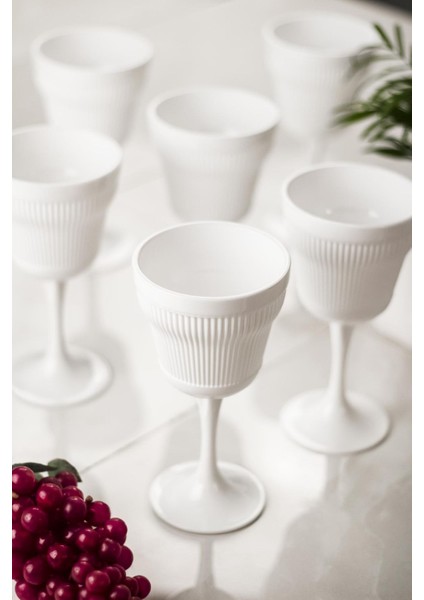 Akrilik Tekli Kadeh & Su Meşrubat Kahve Yanı Bardağı 300 ml ( Cam Değildir )
