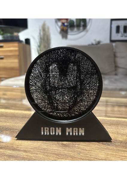 North Way Iron Man String Art Logo