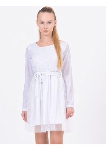 Kız Çocuk Kadife Tüllü Simli Özel Gün Elbisesi modelleri