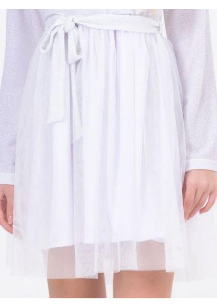 Kız Çocuk Kadife Tüllü Simli Özel Gün Elbisesi indirimleri