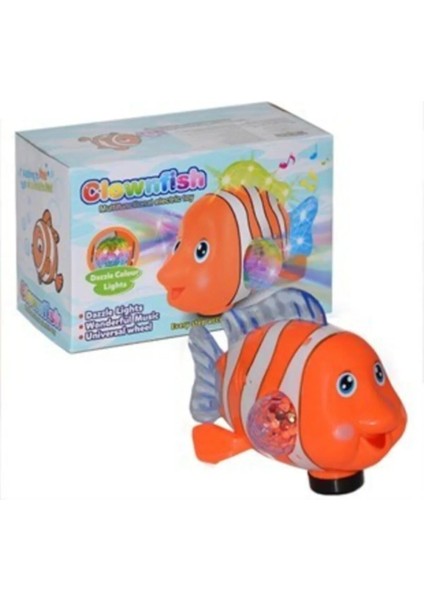 Pilli Sesli Işıklı Müzikli Oyuncak Sevimli Balık Nemo