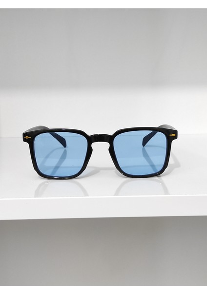 Ayel Glasses Kare Unisex Güneş Gözlüğü Mavi Cam