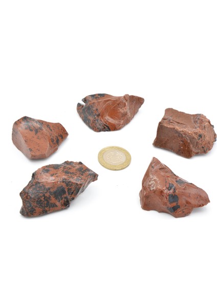 Hakiki Doğal Mahogany Obsidyen Taşı Kaya Parçası