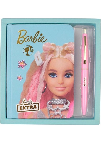 Dolphin Barbie Hatıra Defteri+ Tükenmez Kalem Kutulu Set Mavi