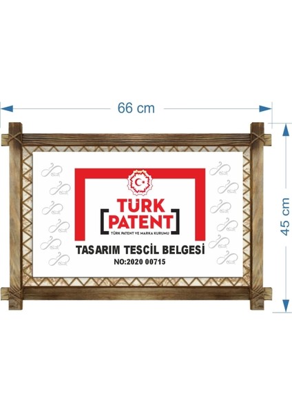 Sokak LED Işıklı Rustik Kanvas Tablo K