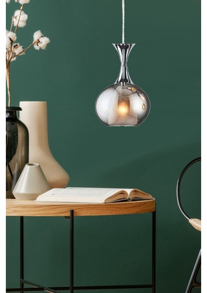 Füme metal sarkıt avize, 3'lü, 30x60, şık ve modern aydınlatma seçeneği