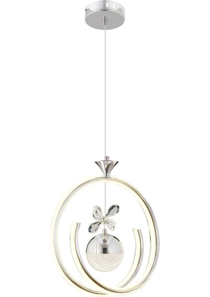 Tekno Trust Dilan Krom Kaplama 3 Renkli 42 Watt Ledli Modern Tasarım Oturma Odası,genç Odası,yatak Odası,salon