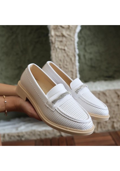 Woni Beyaz Cilt Babet Ayakkabı fırsatları