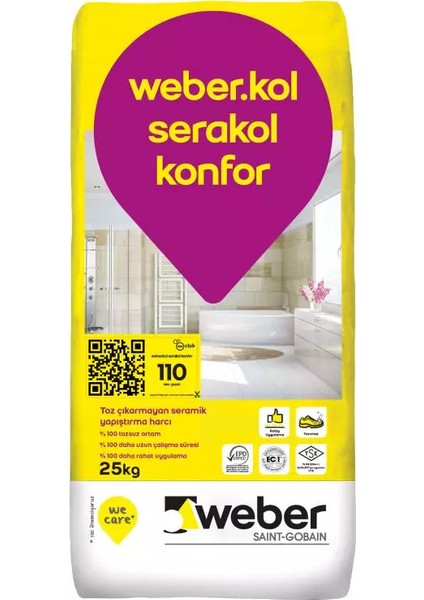 Kol Serakol Konfor Beyaz 25 kg