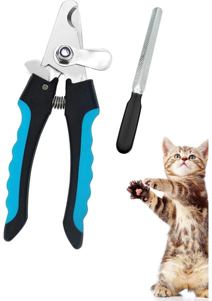 Tekno Trust Kedi ve Küçük Irk Köpek Tırnak Makası Törpü Seti Orta Boy Yeni Model 1 Adet Manikür Bakım