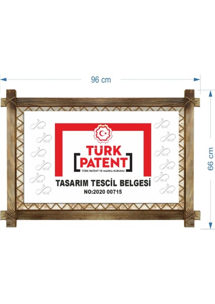 Kırmızı Antika Araba LED Işıklı Rustik Kanvas Tablo B