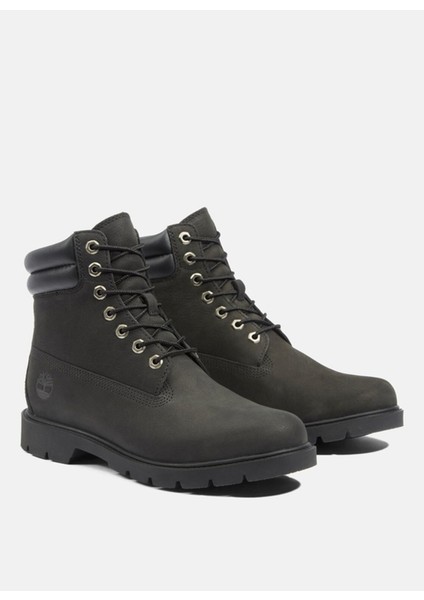 Deri Siyah Erkek Bot 6 In Basic 6 Inch Lace Up Boot