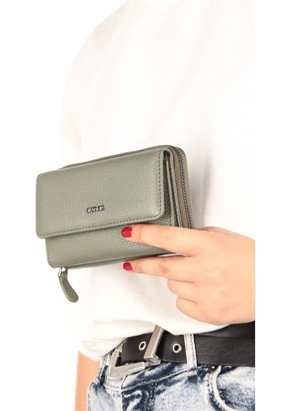 2754 Siyah Detay  Kadın Cüzdan Kartlık Clutch