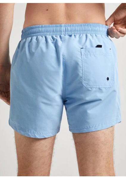 Pepe Jeans Açık Mavi Erkek Şort Mayo PMB10395 513 Rubber Sh Swımshort