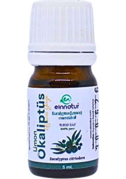 Ein Natur Okaliptüs (Limon) Uçucu Yağı, 5 ml, Eucalyptus Citriodora Essential Oil