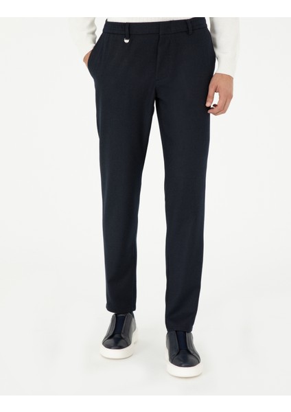 Erkek Lacivert Ex. Slim Fit Kumaş Pantolon 50293389-VR033 fiyatları
