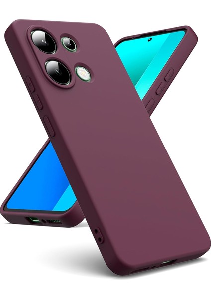 Xiaomi Redmi Note 13 Pro 4g Kılıf Yüksek Kalite 3D Kamera Korumalı Içi Kadife Lansman Liquid Silikon Kapak