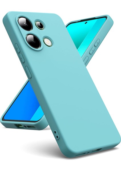 Xiaomi Redmi Note 13 Pro 4g Kılıf Yüksek Kalite 3D Kamera Korumalı Içi Kadife Lansman Liquid Silikon Kapak