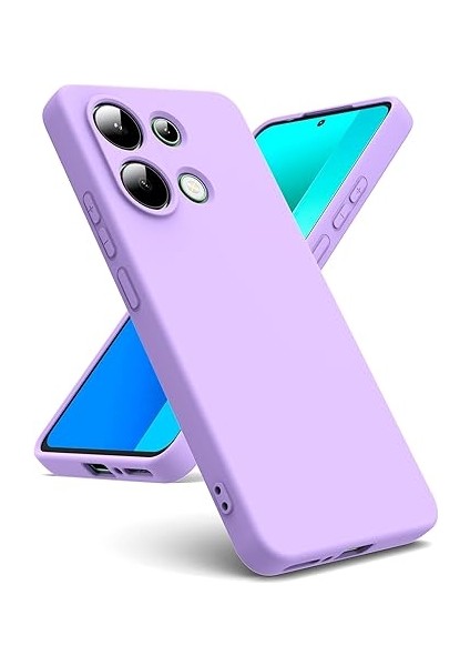 Xiaomi Redmi Note 13 4g Kılıf Yüksek Kalite 3D Kamera Korumalı Içi Kadife Lansman Liquid Silikon Kapak