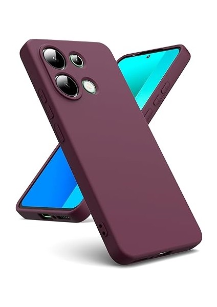 Xiaomi Redmi Note 13 4g Kılıf Yüksek Kalite 3D Kamera Korumalı Içi Kadife Lansman Liquid Silikon Kapak