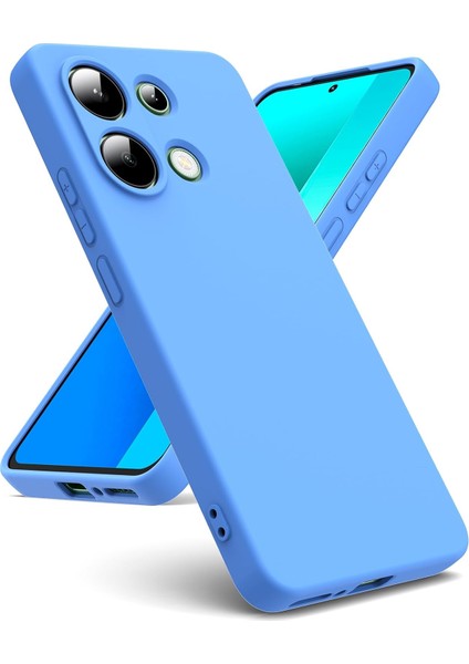 Xiaomi Poco M6 Pro 4g Kılıf Yüksek Kalite 3D Kamera Korumalı Içi Kadife Lansman Liquid Silikon Kapak