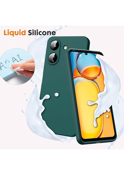 Xiaomi Redmi 13C / Poco C65 Kılıf Yüksek Kalite 3D Kamera Korumalı Içi Kadife Lansman Liquid Silikon Kapak indirimleri