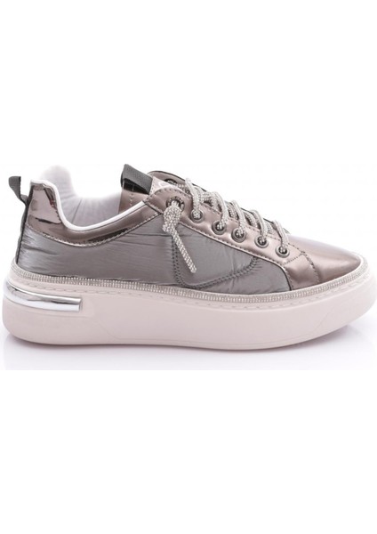 2590 Kadin Silver Taşli Sneakers Ayakkabi