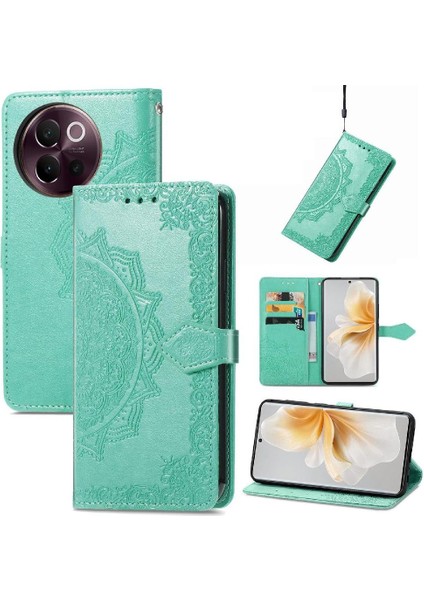 Vıvo V40 Lite Için Flip Case Zarif Desen Basit Iş Darbeye (Yurt Dışından)