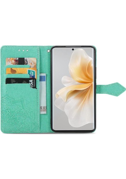 Vıvo V40 Lite Için Flip Case Zarif Desen Basit Iş Darbeye (Yurt Dışından)